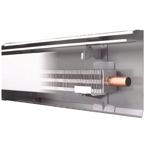 Slant/Fin Fine/Line 30.6 ft. Hydronic Baseboard Heater with Fully Assembled Element and Enclosure in Nu White