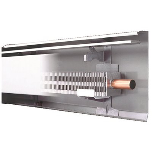 Slant/Fin Fine/Line 30 8 ft. Hydronic Baseboard Heater with Fully Assembled Element and Enclosure in Nu White