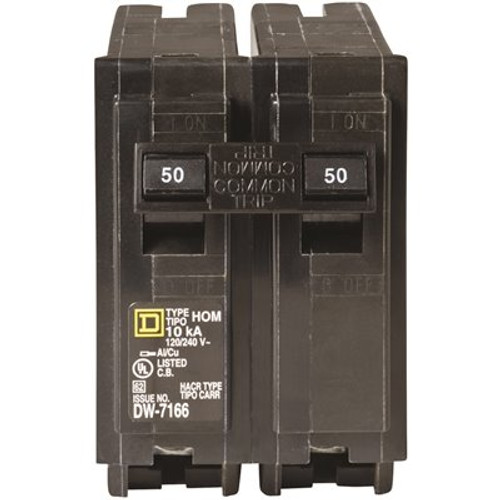 Square D Homeline 50 Amp 2-Pole Circuit Breaker(HOM250CP) Square D Homeline 50 Amp 2-Pole Circuit Breaker(HOM250CP)