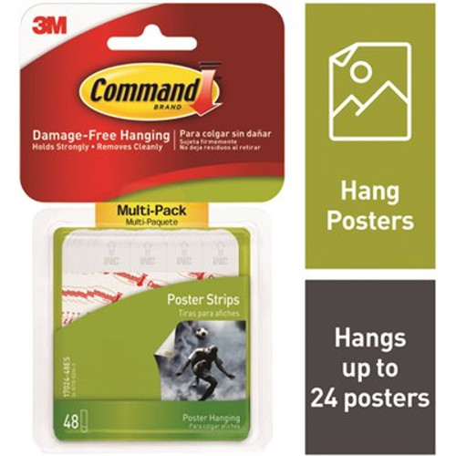 Command Poster Strips Value Pack (Case of 24,48-Pack)