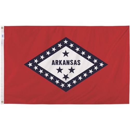 Valley Forge Flag 3 ft. x 5 ft. Nylon Arkansas State Flag