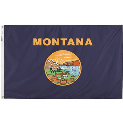 Valley Forge Flag 3 ft. x 5 ft. Nylon Montana State Flag