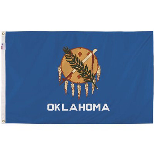 Valley Forge Flag 3 ft. x 5 ft. Nylon Oklahoma State Flag
