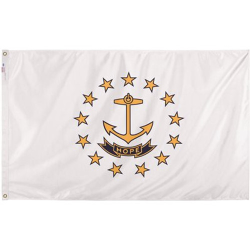 Valley Forge Flag 3 ft. x 5 ft. Nylon Rhode Island State Flag