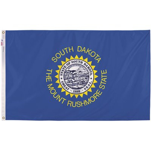 Valley Forge Flag 3 ft. x 5 ft. Nylon South Dakota State Flag