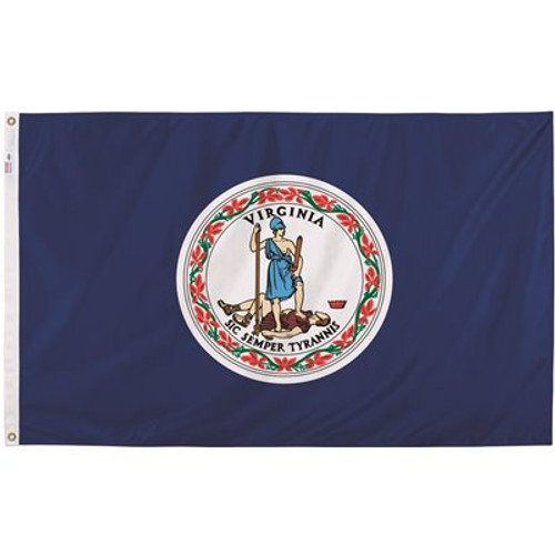 Valley Forge Flag 3 ft. x 5 ft. Nylon Virginia State Flag