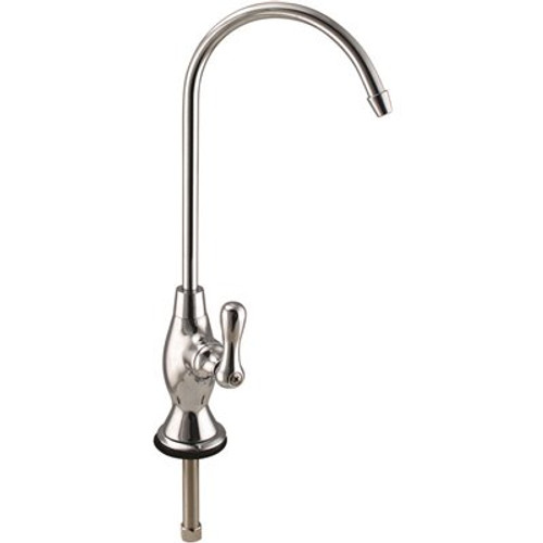 Westbrass 10 in. Classic Single-Handle Handle Cold Water Dispenser Faucet, Polished Chrome Westbrass 10 in. Classic Single-Handle Handle Cold Water Dispenser Faucet, Polished Chrome