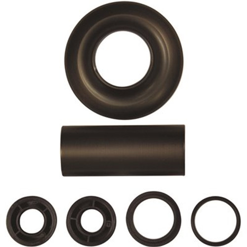 DANCO 3 in. O.D. x 1-1/4 in. I.D. Tub/Shower Escutcheon and Flange Assembly Set in Oil Rubbed Bronze DANCO 3 in. O.D. x 1-1/4 in. I.D. Tub/Shower Escutcheon and Flange Assembly Set in Oil Rubbed Bronze