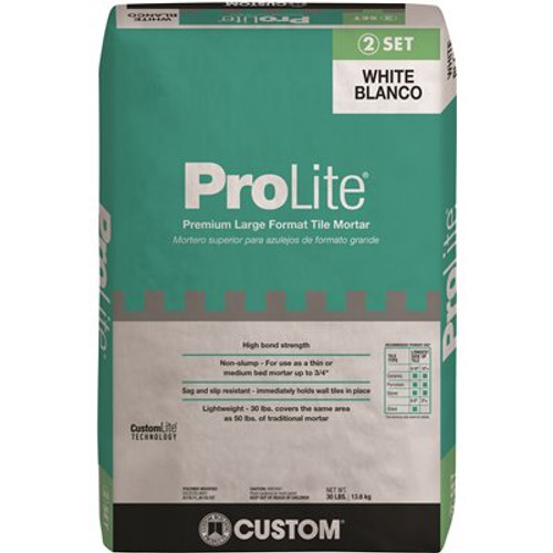 Custom Building Products ProLite 30 lb. White Tile and Stone Mortar
