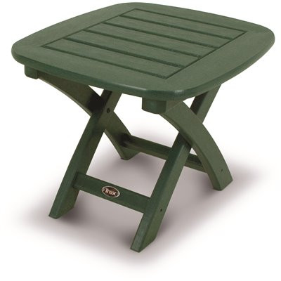 Trex Outdoor Furniture Yacht Club 21 in. x 18 in. Rainforest Canopy Patio Side Table
