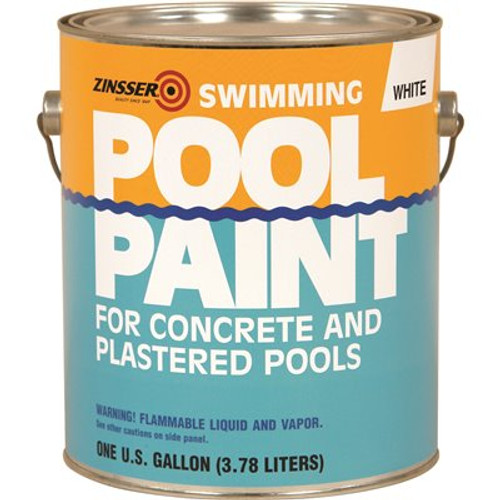 Zinsser 1 gal. Flat Oil-Based White Swimming Pool Paint