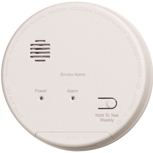 Gentex Hardwired Interconnected Photoelectric Smoke Alarm with Dualink, Battery Backup and Relay Contacts