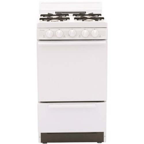 Premier 20 in. 2.42 cu. ft. Gas Range in White