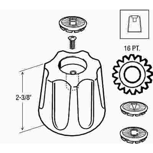 Proplus Gerber Tub Handle in Chrome