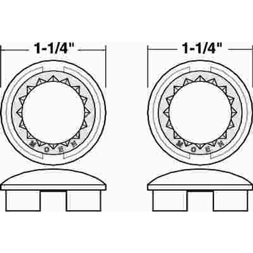 MOEN Chateau Hot and Cold Buttons