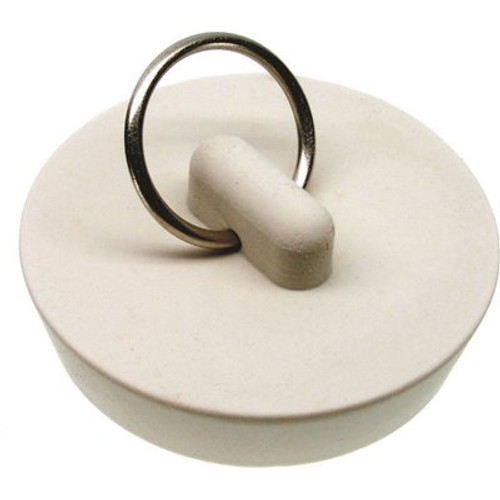 DANCO 1-5/8 in. Rubber Drain Stopper in White