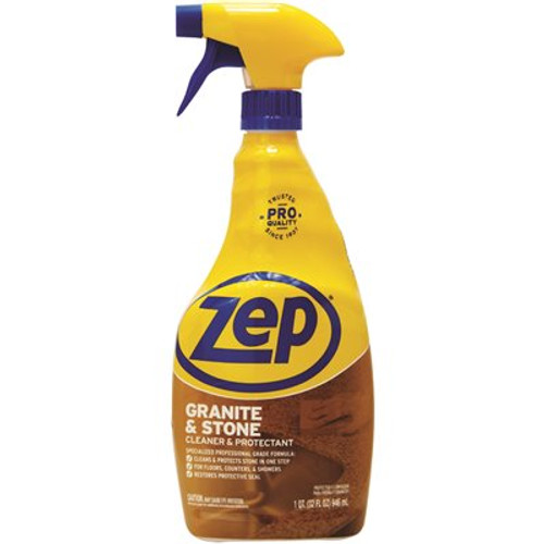 ZEP 32 oz.Â Granite and StoneÂ Countertop Polish, Cleaner and Protectant