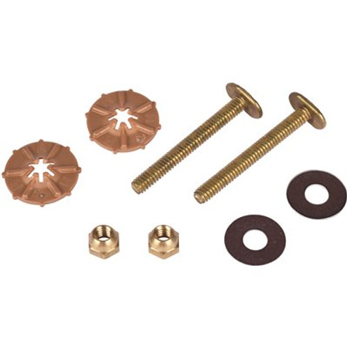 Hercules Johni-Quick 1/4 in. x 2-1/4 in. Brass Toilet Bolts