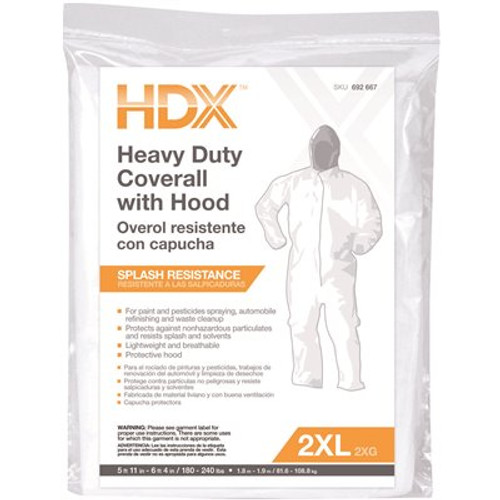 HDX XXL Heavy Duty Painters Coverall with Hood