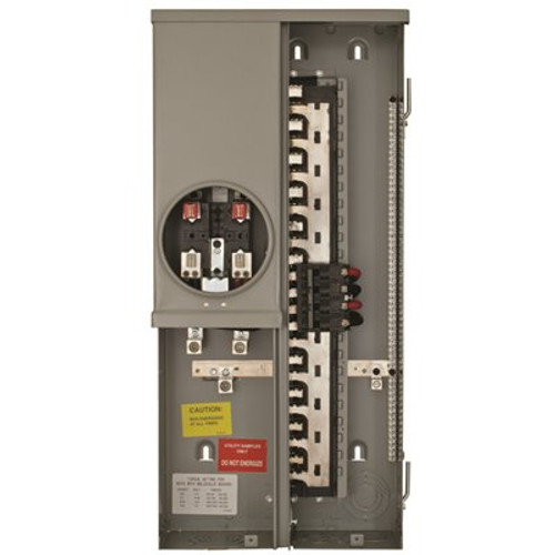 Siemens 200 Amp 20-Space 40-Circuit Overhead/Underground Flush Meter Combo Load Center