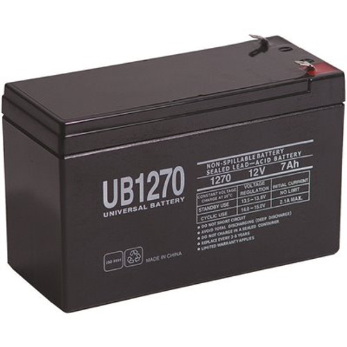 UPG 12-Volt 7 Ah F1 Terminal Sealed Lead Acid (SLA) AGM Rechargeable Battery