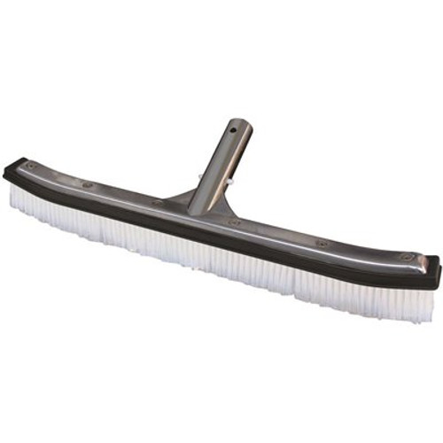 HDX 18 in. Swimming Pool & Spa Brush with Deluxe Nylon Bristles and Aluminum Back