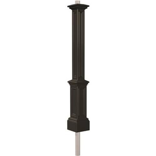Mayne Signature Black WH Conduit Polyethylene Lamp Post