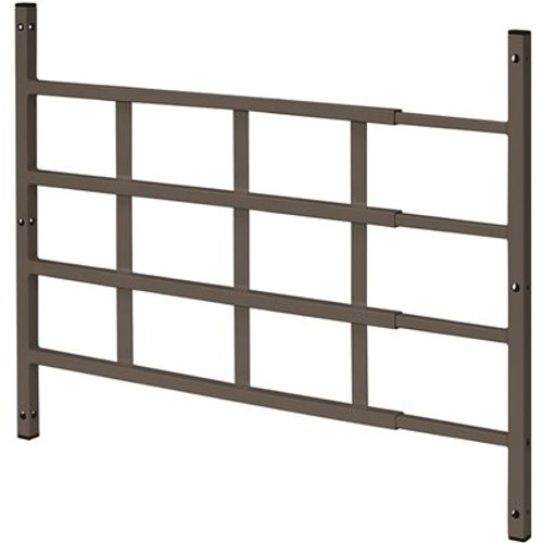 Segal 22 in. to 38 in. W x 21 in. H Fixed 4-Bar Window Guard (Width Expandable)