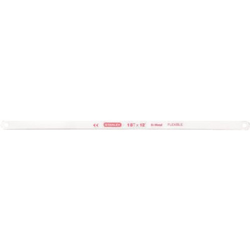 Stanley 12 in. Blade Length x 18 Teeth Per Inch Bi-Metal Hacksaw Blade (10-Pack)