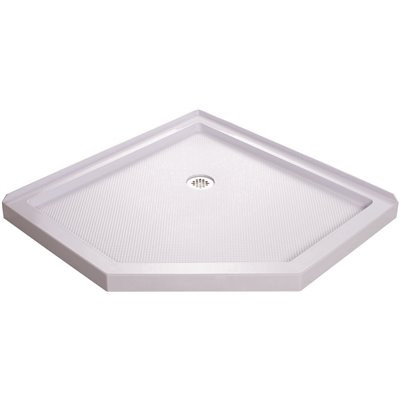 DreamLine SlimLine 40 in. x 40 in. Neo-Angle Shower Base in White