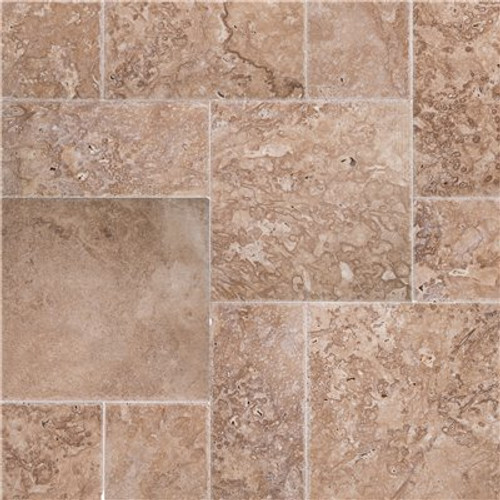 MSI Mediterranean Walnut 16 in. x 24 in. Honed Travertine Stone Look Floor and Wall Tile (80 sq. ft./Pallet) MSI Mediterranean Walnut 16 in. x 24 in. Honed Travertine Stone Look Floor and Wall Tile (80 sq. ft./Pallet)