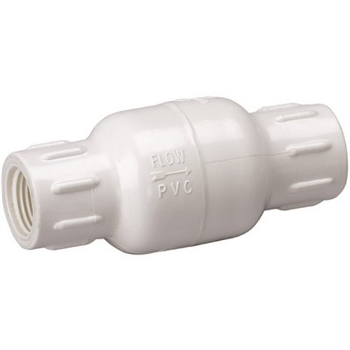 Homewerks Worldwide 1-1/2 in. FIP x 1-1/2 in. FIP Schedule 40 PVC Check Valve