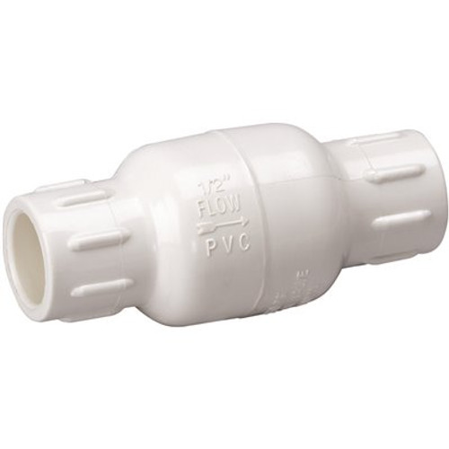 HOMEWERKS 1-1/2 in. Solvent x 1-1/2 in. Solvent Schedule 40 PVC Spring Check Valve