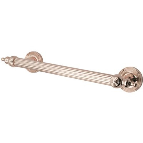 Kingston Brass Templeton 12 in. x 1 in. Grab Bar in Polished Brass