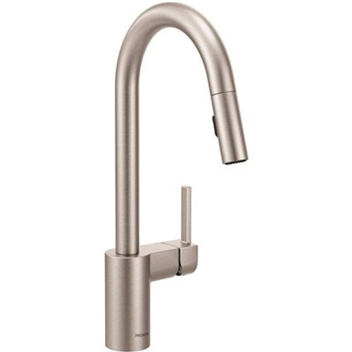 MOEN Align Single-Handle Pull-Down Sprayer Kitchen Faucet with Reflex and Power Clean in Spot Resist Stainless
