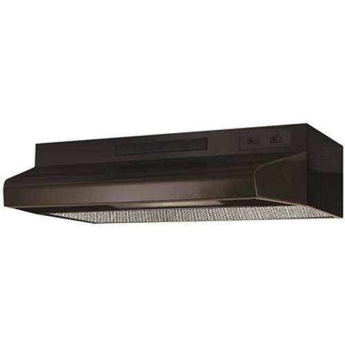 Air King ESDQ 24 in. ENERGY STAR Certified Under Cabinet Convertible Range Hood Deluxe Quiet with Light in Black