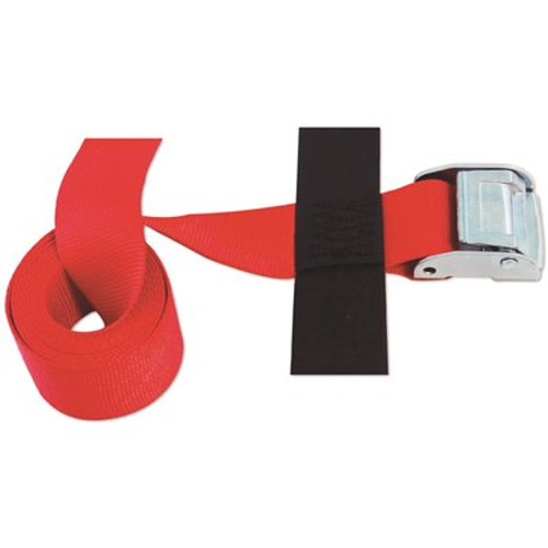 SNAP-LOC 2 in. x 8 ft. Cinch Strap with Cam in Red