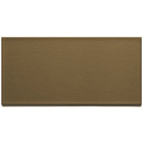 Aspect Long Grain 6 in. x 3 in. Brushed Bronze Metal Decorative Wall Tile (8-Pack)