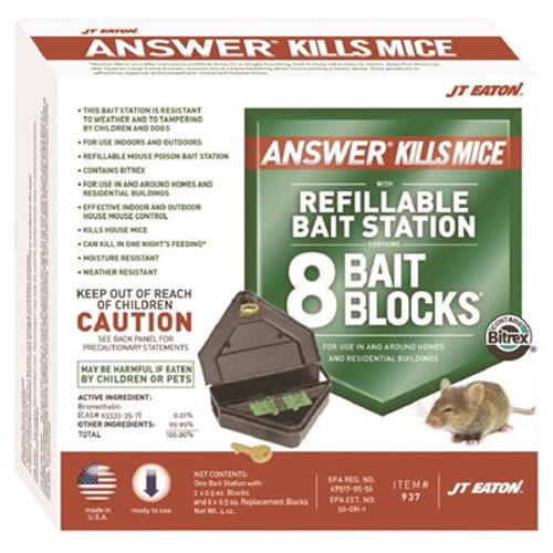 Answer Kills Mice with Reusable Bait Station