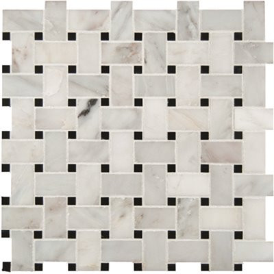 MSI Greecian White Basket Weave 12 in. x 12 in. x 10mm Honed Marble Mesh-Mounted Mosaic Tile (10 sq. ft. / case)