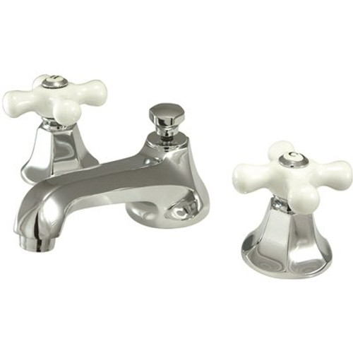 Kingston Brass 8 in. Widespread 2-Handle Mid-Arc Bathroom Faucet in Polished Chrome