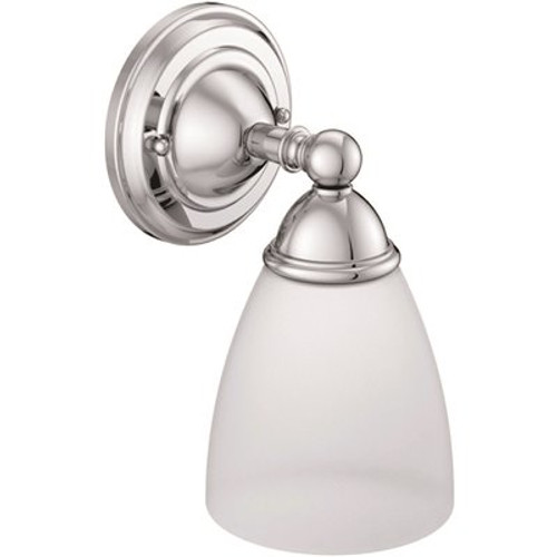 MOEN Brantford 5.28 1-Light Chrome Wall Sconce MOEN Brantford 5.28 1-Light Chrome Wall Sconce