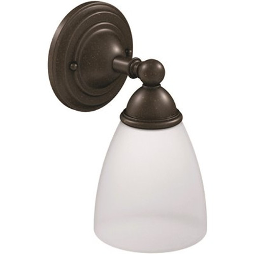 MOEN Brantford 5.28 in. 1-Light Oil Rubbed Bronze Wall Sconce