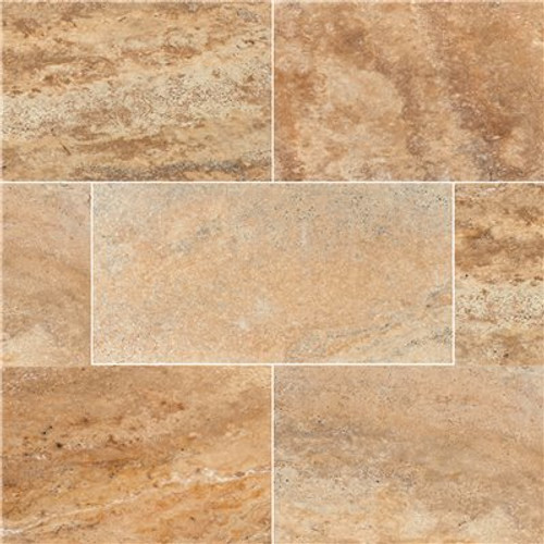 MSI Porcini Gold 16 in. x 24 in. Rectangle Travertine Paver Tile (15 Pieces/40.05 sq. ft./Pallet)