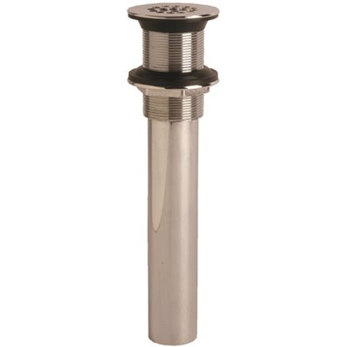 Glacier Bay 3 in. Brass Grid Drain in Brushed Nickel Glacier Bay 3 in. Brass Grid Drain in Brushed Nickel