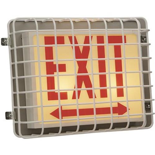 Safety Technology International 9-Gauge Coated Steel Wire White Damage Stopper Exit Sign Protection