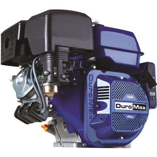 DUROMAX Portable 420cc 1 in. Shaft Gas-Powered Recoil/Electric Start Engine