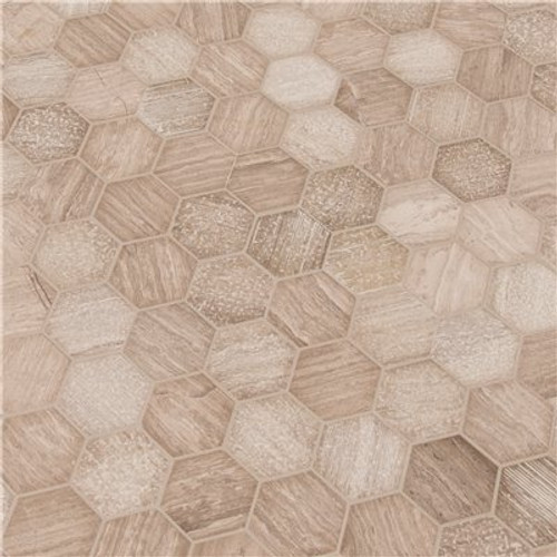 MSI Honeycomb Hexagon 12 in. x 11.75 in. Textured Marble Floor and Wall Tile (9.8 sq. ft./Case) MSI Honeycomb Hexagon 12 in. x 11.75 in. Textured Marble Floor and Wall Tile (9.8 sq. ft./Case)