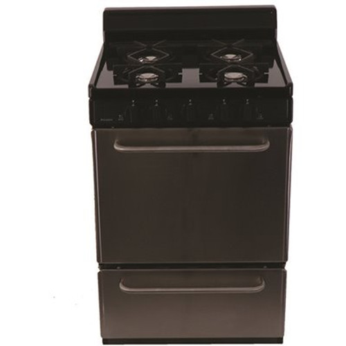 Premier 24 in. 2.97 cu. ft. Gas Range in Stainless Steel