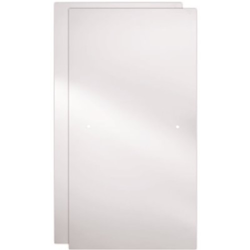 Delta 29-1/32 in. x 55-1/2 in. x 1/4 in. (6 mm) Frameless Sliding Bathtub Door Glass Panels in Frosted (For 50-60 in. Doors)